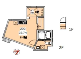 Alley HAUS(アレイハウス)【2階】の間取り