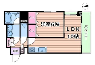 CITY SPIRE十三東【9階】の間取り