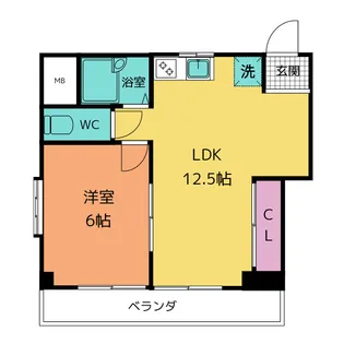 リトルタウン高畑【4階】の間取り