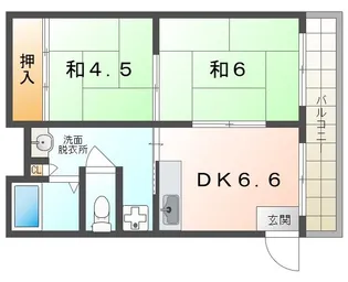 山本マンション【3階】の間取り