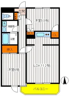東京都立川市富士見町3【マンション】の間取り