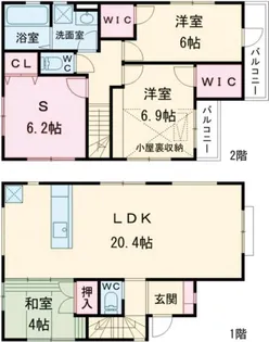 東京都練馬区南大泉1【一戸建】の間取り