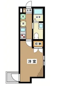 レジデンス幡ヶ谷【1階】の間取り