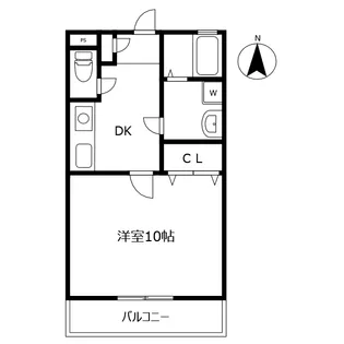 ファミール西町【1階】の間取り