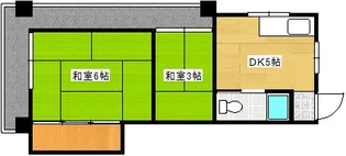大芝コーポ【4階】の間取り