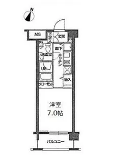 ニューシティアパートメンツ亀戸【3階】の間取り