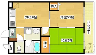 メゾンエトワール【2階】の間取り