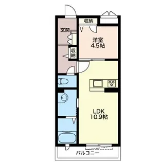 【シャーメゾン】メゾン赤芝【2階】の間取り
