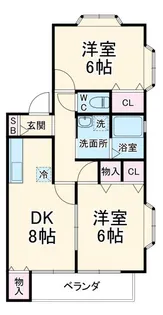 サンモール【2階】の間取り