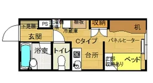ドミトリー・17【2階】の間取り