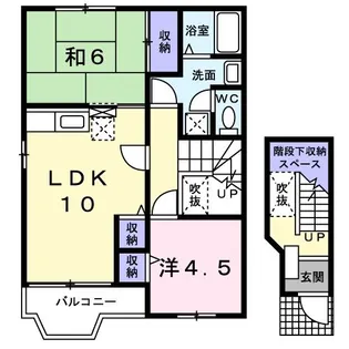 ルミエールA【2階】の間取り