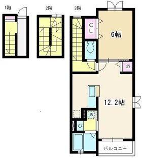 埼玉県朝霞市宮戸4【アパート】の間取り