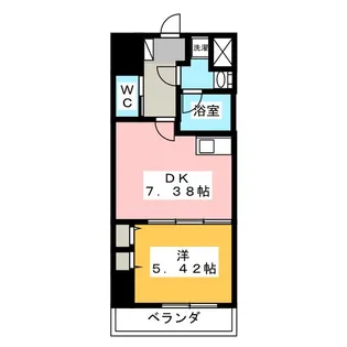 TRIBUTE尾張町【5階】の間取り