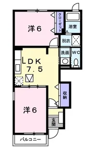 ピエール カーサ【1階】の間取り
