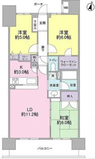 グランカーサ新小岩【3階】の間取り