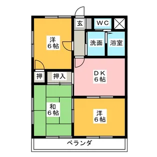 レジデンスYSR【3階】の間取り