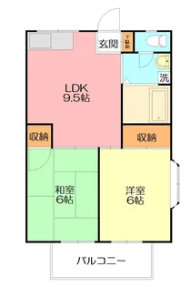 ハイツ三橋【1階】の間取り