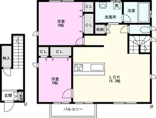 Kエルサ【2階】の間取り