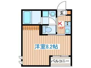 1Kの間取り画像