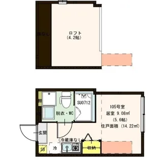 アジュール小岩【1階】の間取り