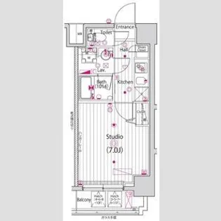 ガーラ・ステージ横濱関内【7階】の間取り