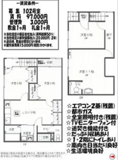 中島荘の間取り