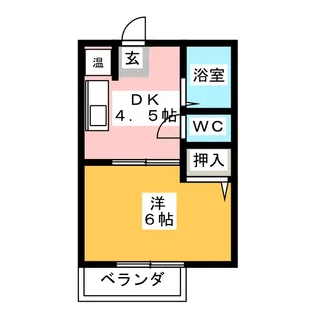 ロイヤルヒル山口 B棟【2階】の間取り