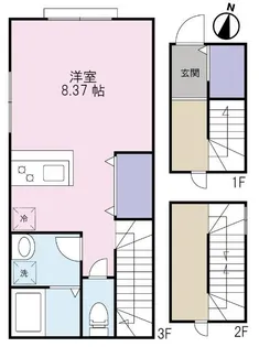 Casa de Nagatoya【3階】の間取り