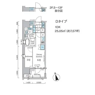 東京都中央区湊2【マンション】の間取り