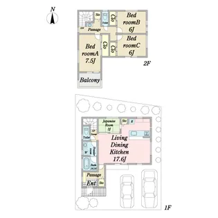 東京都小平市小川町1【一戸建】の間取り