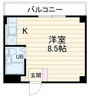 アサミハウス第6【1階】の間取り