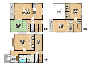 大阪府堺市西区鳳東町7【一戸建】の間取り