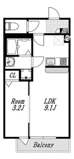 (PET可)クレストパレス八柱【2階】の間取り