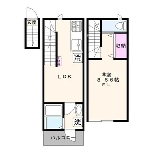 チャルテ西早稲田【2階】の間取り