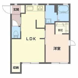 スプリングタウンKOBA B棟【2階】の間取り