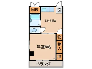 ア-チ名神【2階】の間取り