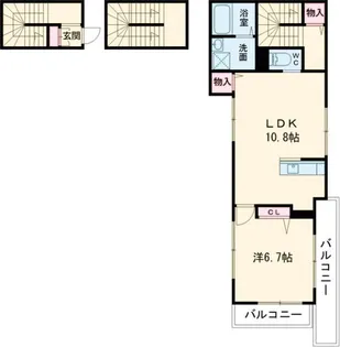 Bliss千歳烏山【3階】の間取り