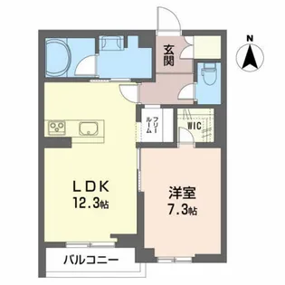 エストグラン 虎丸【2階】の間取り