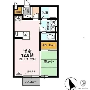 villa yamate A【2階】の間取り