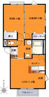 エーベストセンシュウ【2階】の間取り