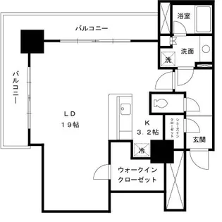 パシフィックロイヤルコートみなとみらいオーシャンタワー【16階】の間取り