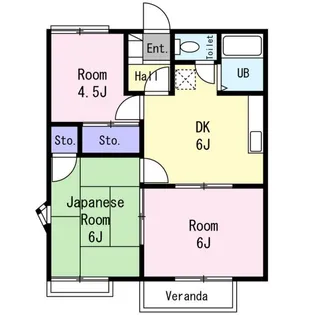 ルーラルハイム B【1階】の間取り