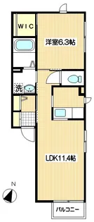 パークヴィラII【1階】の間取り