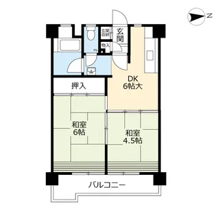 UR金田一丁目【11階】の間取り