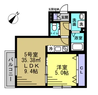 RIZE春日部【1階】の間取り