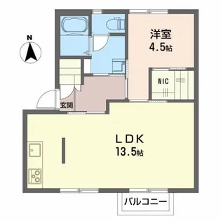 サンバレーB【2階】の間取り