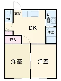 大山壱番館B【2階】の間取り