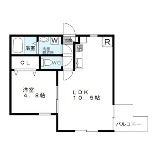 プレミエール箱崎【3階】の間取り