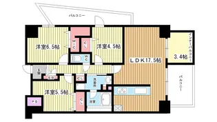 大阪府豊中市曽根東町3【マンション】の間取り