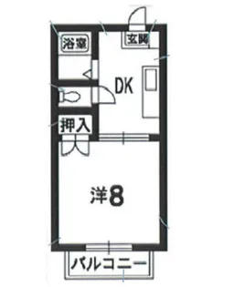 徳島県板野郡藍住町徳命字前須東【アパート】の間取り